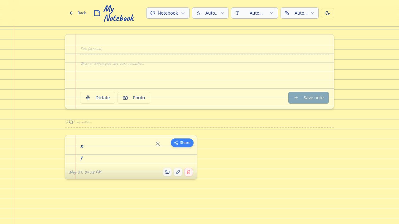Executive Assistant notebook with voice dictation and OCR