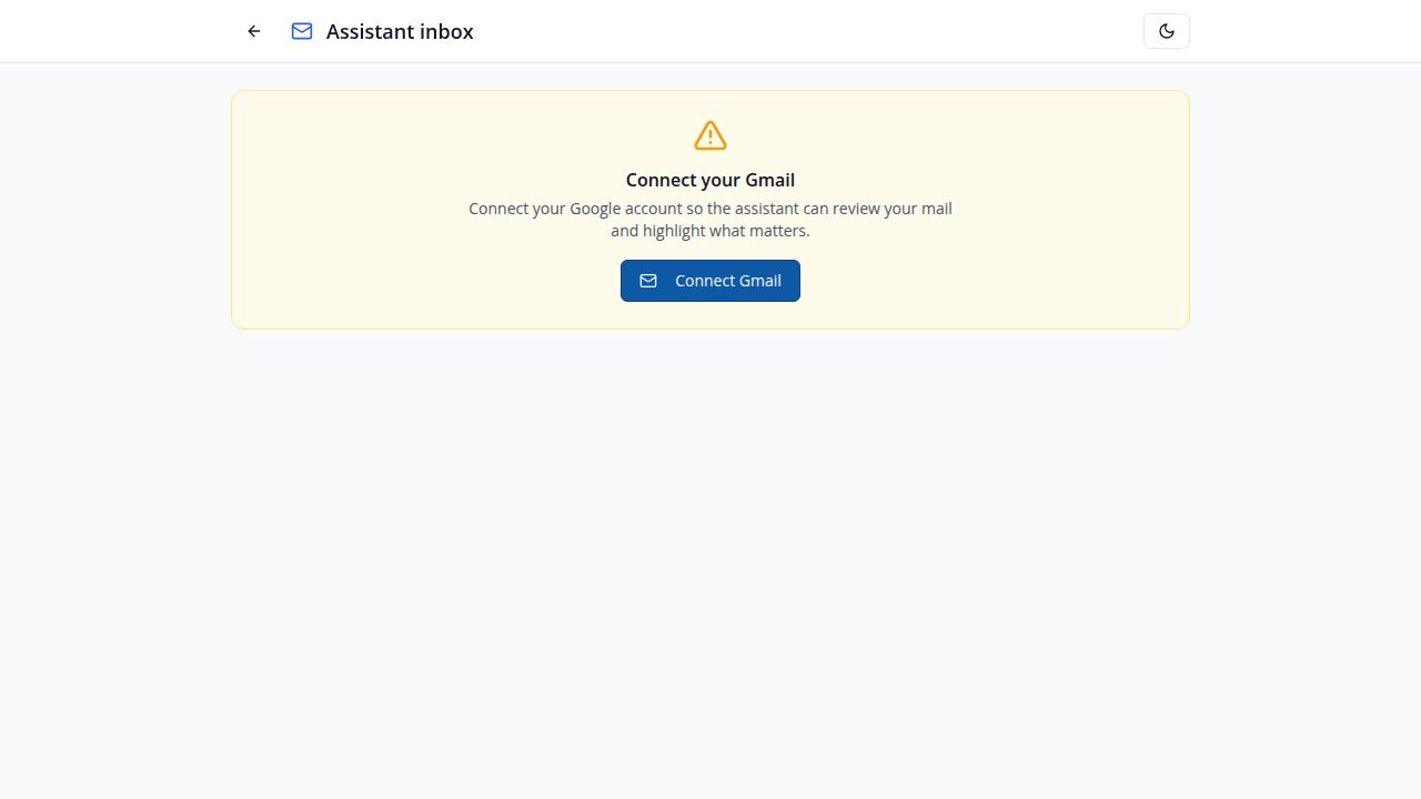 Executive Assistant Gmail assistant with AI email triage
